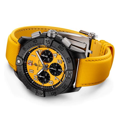 breitling avenger yellow|Breitling Avenger chrono.